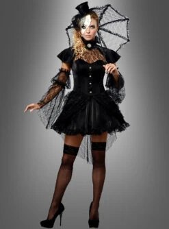 Viktorianische Puppe Gothic Kleid Mit Schirm