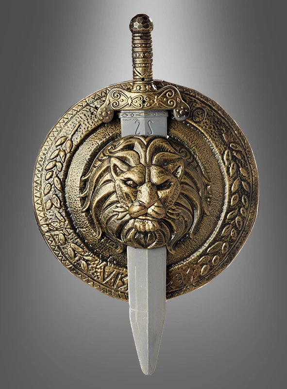 Gladiator Schild Und Schwert Groß 44-60cm 1 Gladiator Schild Und Schwert Groß 44-60cm