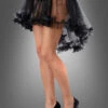 Petticoat Mit Schleppe Schwarz