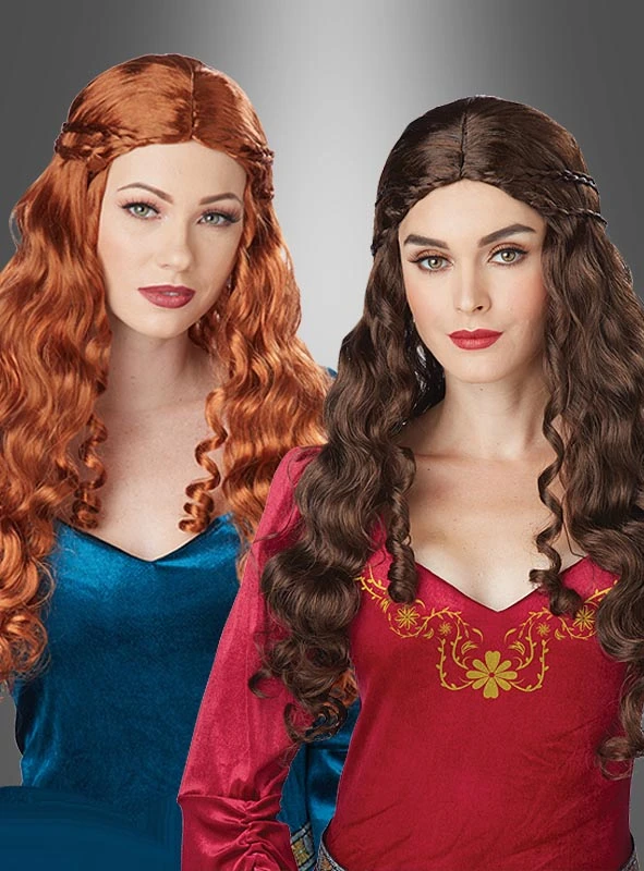 Mittelalter Perücke Holde Maid 1 Mittelalter Perücke Holde Maid