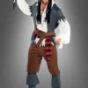 Pirat Captain Castaway Herrenkostüm