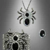Spinnen Schmuckset Dreiteilig