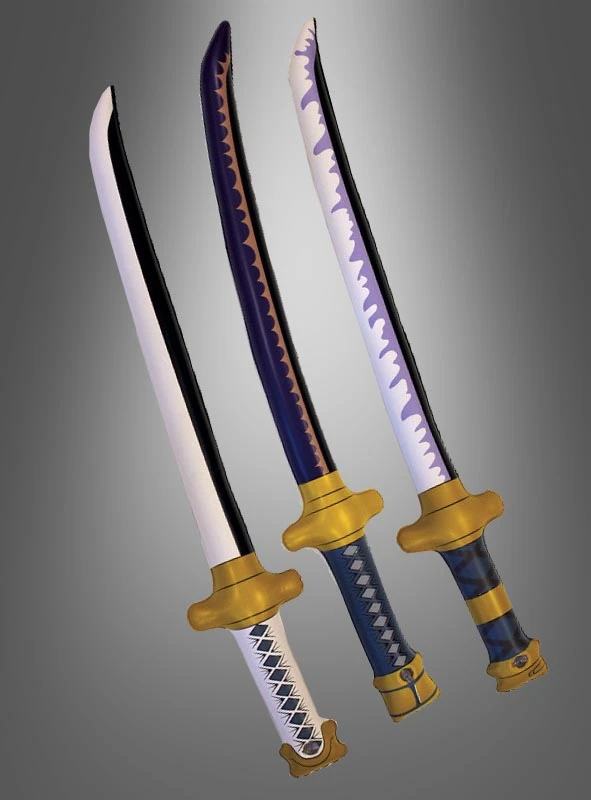 3 St. Zorros Schwerter Aufblasbar 70 Cm - One Piece 1 3 St. Zorros Schwerter Aufblasbar 70 Cm - One Piece