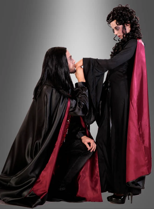 Deluxe Cape Für Damen Und Herren Schwarz Rot 3 Deluxe Cape Für Damen Und Herren Schwarz Rot – Bild 3