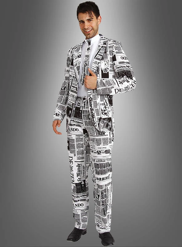 Bedruckter Anzug Zeitung 2 Bedruckter Anzug Zeitung – Bild 2