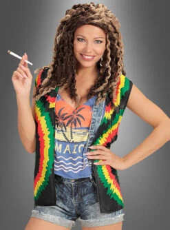 Reggae Weste Unisex 6 Reggae Weste Unisex -Cosplay-Laden batikmuster weste rastamann 133398a85b 3