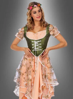 Bezauberndes Blumenfee Kleid Mit Blüten -Cosplay-Laden blumenfee kostuem damen mit stoffblumen 25ac97532c 3