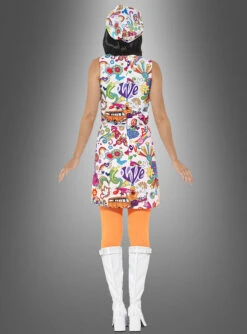 Kleid Hippie Style Für Damen -Cosplay-Laden buntes hippie kleid frauen karnevalskostuem flower power 70er jahre 81a926be9a 3