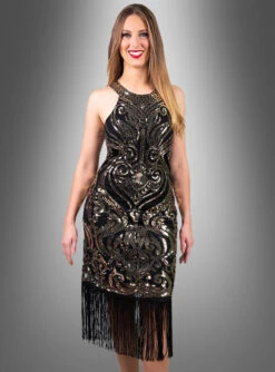 Glamour 20er Jahre Vintage Kleid Lynn -Cosplay-Laden charleston kleider golden twenties mit fransen 59105279e7 3