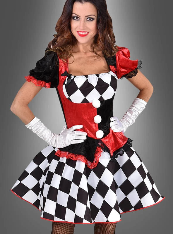 Deluxe Harlekin Clown Kleid 2 Deluxe Harlekin Clown Kleid – Bild 2
