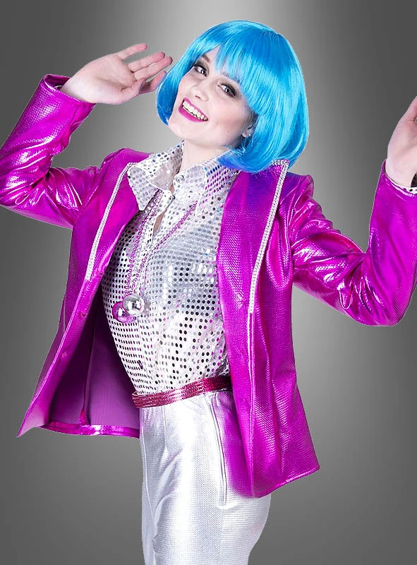 Glanz Jacke Damen Im Disco Style 2 Glanz Jacke Damen Im Disco Style – Bild 2