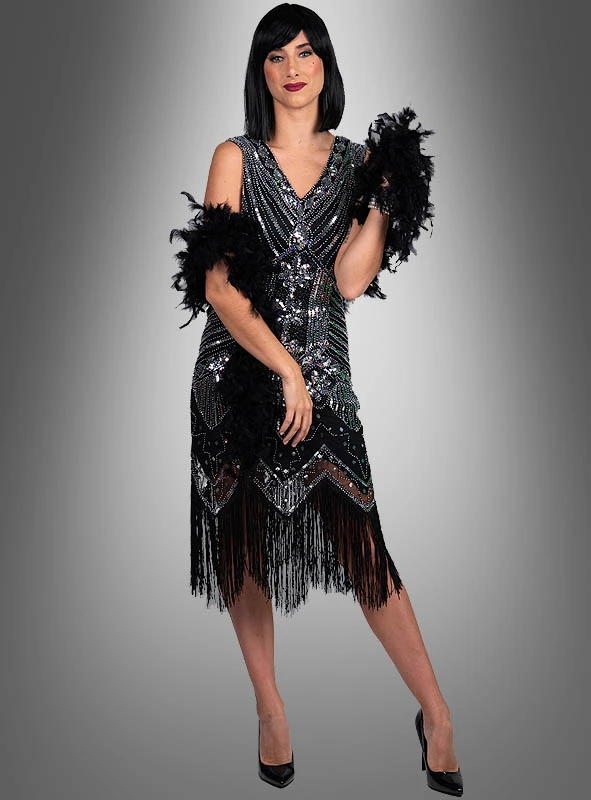 Luxus 1920er Jahre Kleid Shirley 2 Luxus 1920er Jahre Kleid Shirley – Bild 2