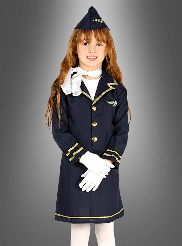Stewardess Kinderkostüm 2 Stewardess Kinderkostüm – Bild 2