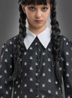 Cosplay-Laden -Cosplay-Laden gemustertes kleid wednesday kinderkostuem schwarz 2fcc1b196d 2