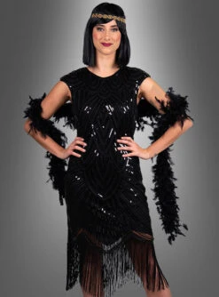 Edles Gatsby Kleid Daisy -Cosplay-Laden golden twenties damen kostuem mit pailletten d4b8cfc41e 3