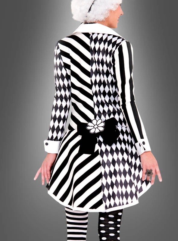 Harlekin Dame Komplettkostüm 2 Harlekin Dame Komplettkostüm – Bild 2