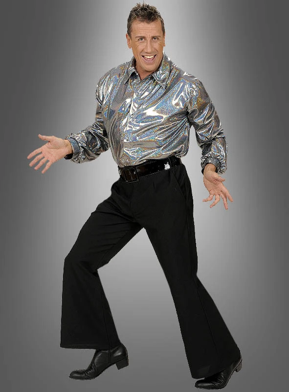 Disco Hemd Silber 2 Disco Hemd Silber – Bild 2