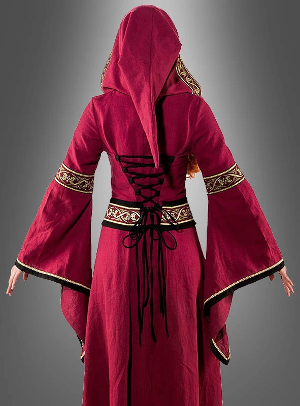 Mittelalter Kleid Morgana Mit Kapuze 2 Mittelalter Kleid Morgana Mit Kapuze – Bild 2