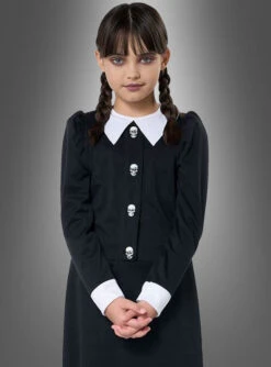 Dunkles Gothic Mädchen Kostüm -Cosplay-Laden schwarz weisses halloween gothic kinderkostuem 9315f082c1 3