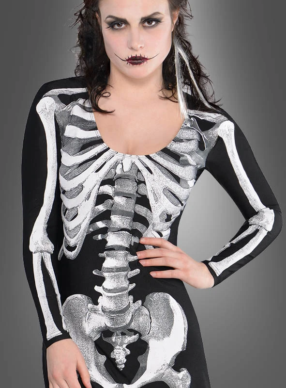 Skelettanzug Damen 2-teilig 2 Skelettanzug Damen 2-teilig – Bild 2