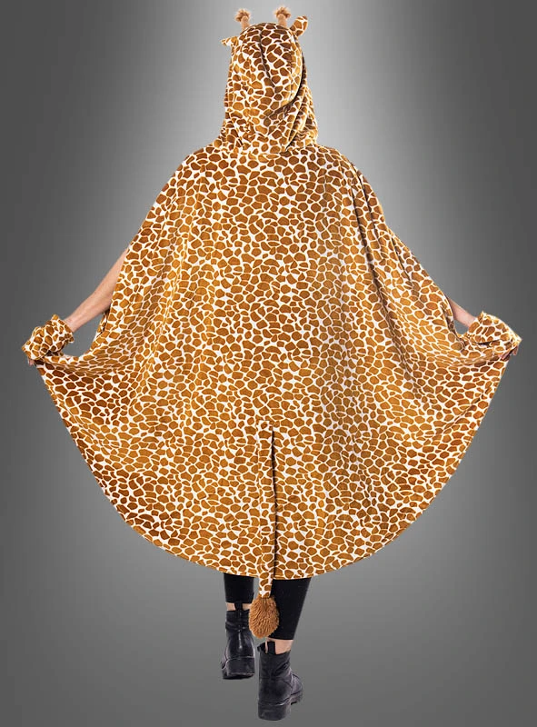 Plüsch Giraffe Poncho Mit Haarreif S-XXXL 2 Plüsch Giraffe Poncho Mit Haarreif S-XXXL – Bild 2
