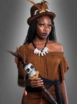 Voodoo Hexe Damenkostüm 5 Voodoo Hexe Damenkostüm -Cosplay-Laden voodoohexe kleid karneval halloween a7492483dc 3