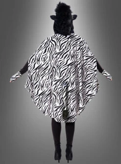 Plüsch Zebra Poncho XS-XXXL 7 Plüsch Zebra Poncho XS-XXXL -Cosplay-Laden warmer poncho schwarz weiss ohren a8f3228628 4